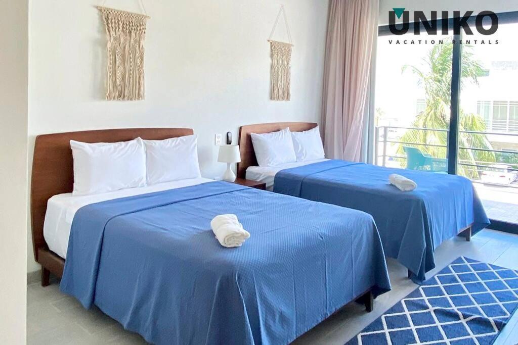 1 Block To The Beach 2Br 6Pax Rooftop Pool King Bed Плая-дель-Кармен Экстерьер фото