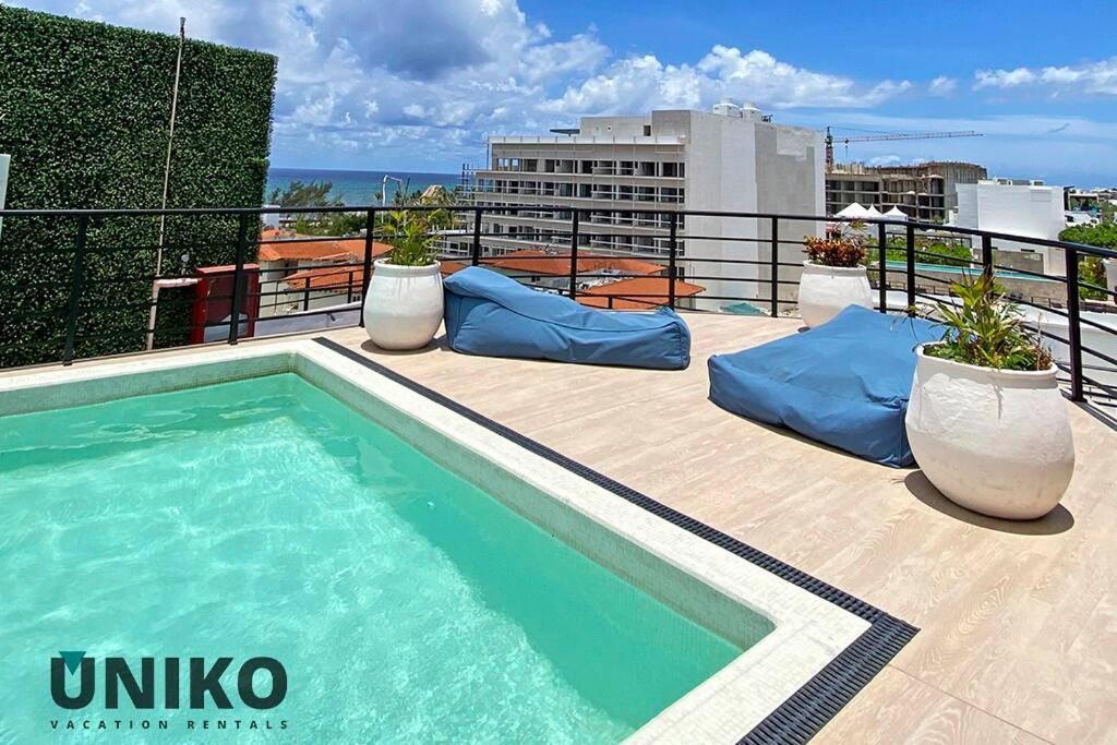 1 Block To The Beach 2Br 6Pax Rooftop Pool King Bed Плая-дель-Кармен Экстерьер фото