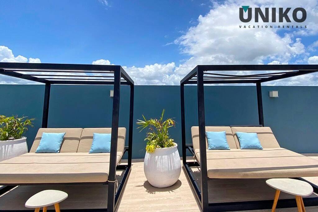 1 Block To The Beach 2Br 6Pax Rooftop Pool King Bed Плая-дель-Кармен Экстерьер фото