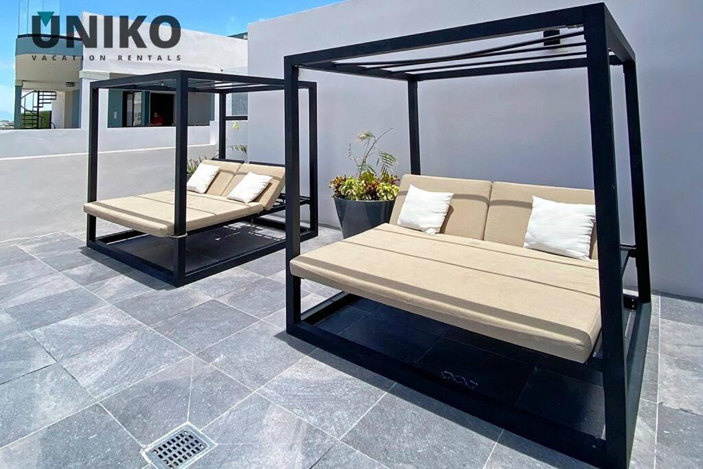 1 Block To The Beach 2Br 6Pax Rooftop Pool King Bed Плая-дель-Кармен Экстерьер фото
