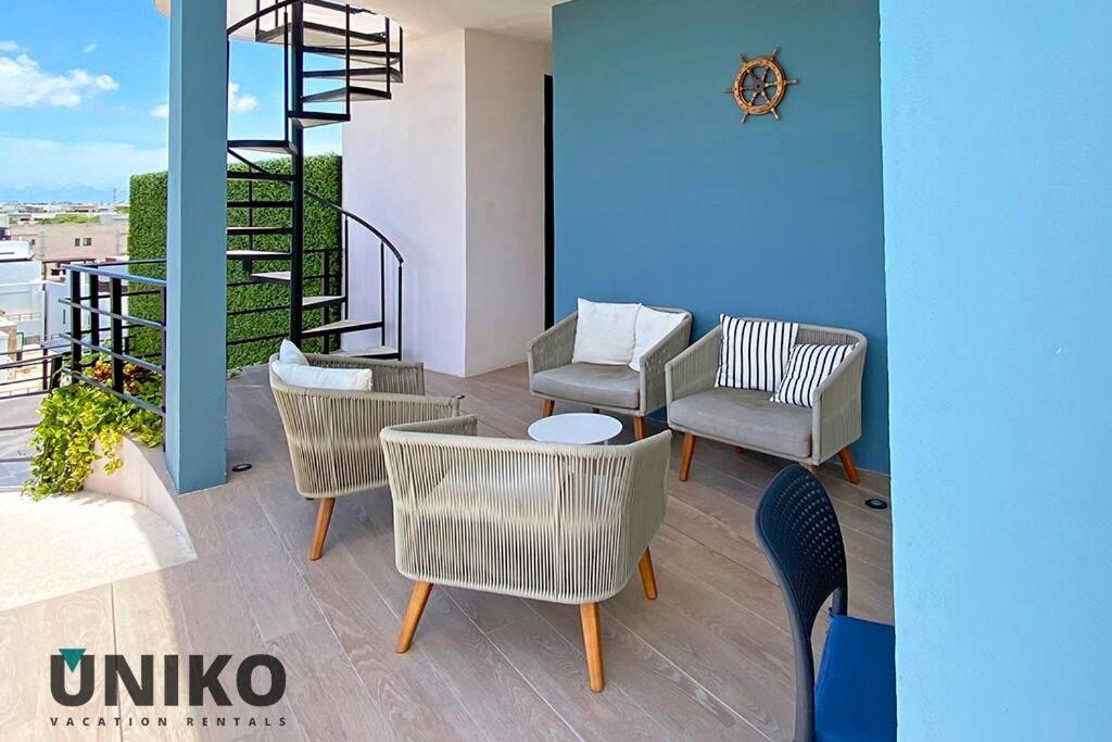 1 Block To The Beach 2Br 6Pax Rooftop Pool King Bed Плая-дель-Кармен Экстерьер фото